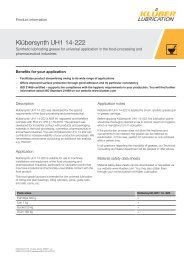 KlÃ¼bersynth UH1 14- 222 - KlÃ¼ber Lubrication