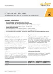 Kl berfood NH1 M 4 series - KlÃ¼ber Lubrication