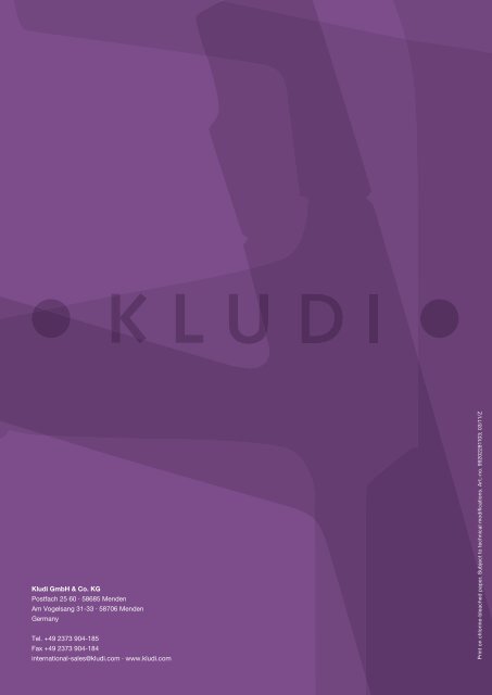 Fittings for the bathroom 2011 - kludi