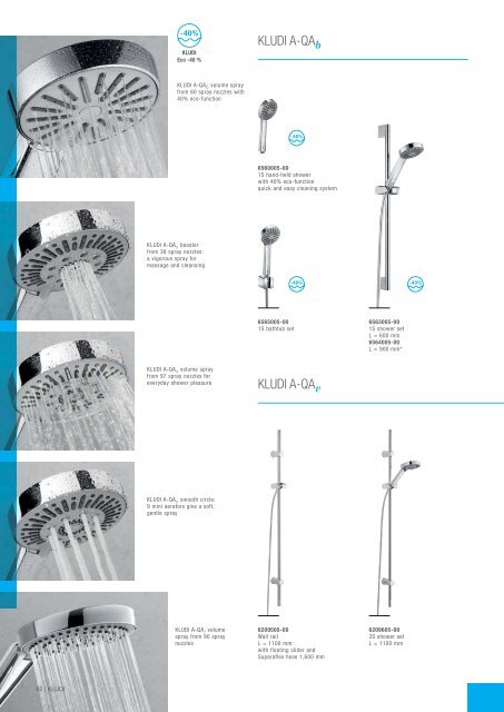 Fittings for the bathroom 2011 - kludi