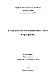 Konsequenzen der Plattentektonik für die ... - Kluesener-net.de