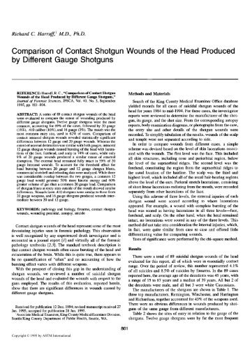 Comparison of Contact Shotgun Wounds of the Head  ... - Library