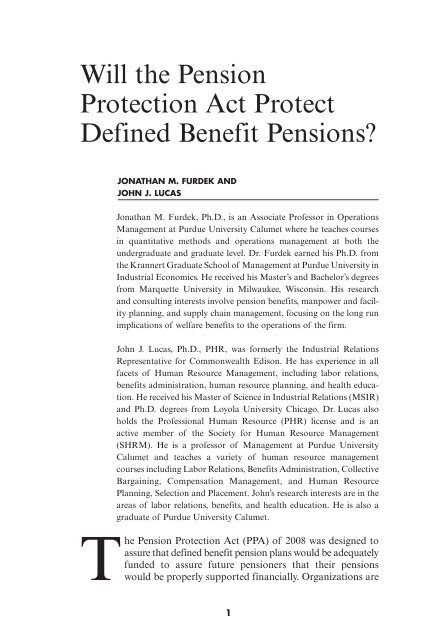journal of pension planning & compliance - Kluwer Law International