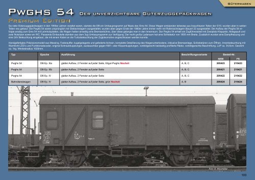 Auszug aus dem Katalog Fahrzeuge 2012 zum Pwghs 54