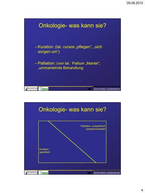 Die Rolle der internistischen Onkologie bei fortgeschrittenen ...