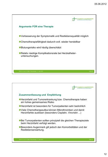 Akutes Koronarsyndrom und Chemotherapie