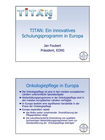 TITAN: Ein innovatives Schulungsprogramm in Europa ...