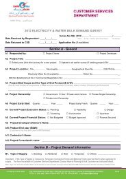 2012 ELECTRICITY & WATER BULK DEMAND ... - Kahramaa