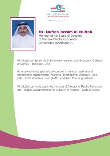 Mr. Muftah Jassim Al-Muftah - Kahramaa