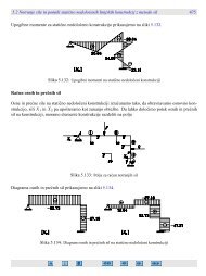 5.2 Notranje sile in pomiki staticno nedolocenih linijskih ... - FGG-KM