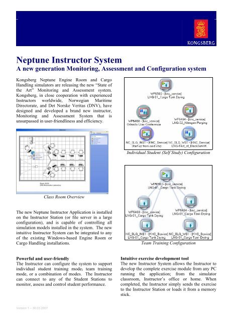 Product Leaflet Neptune Instructor System Kongsberg Maritime