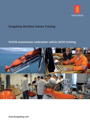 HUGIN autonomous underwater vehicle (AUV) - Kongsberg Maritime