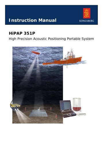 Instruction manual, HiPAP 351P portable system - Kongsberg Maritime