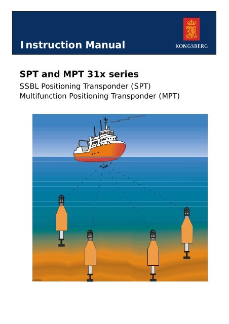 Instruction manual, SPT and MPT 31x series transponders