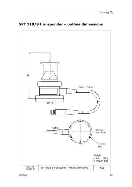 Instruction manual, SPT and MPT 31x series transponders