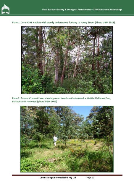 Flora & Fauna Survey & Ecological Assessment (pdf. 5MB)