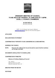 ordinary meeting of council to be held on tuesday, 22 june 2010 at ...