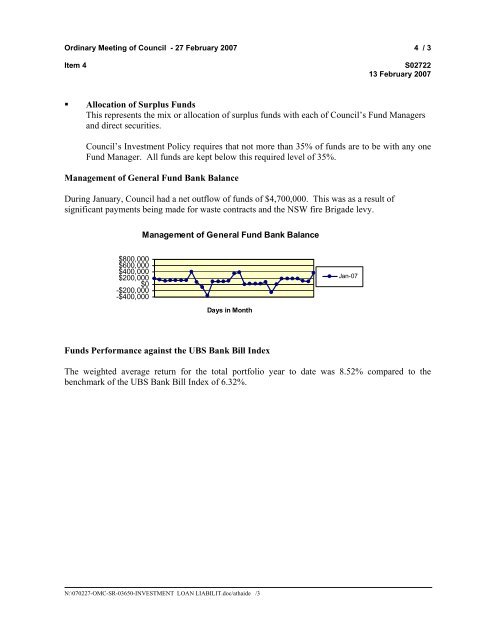 27 February 2007 - Ordinary Meeting of Council (pdf. 14MB)