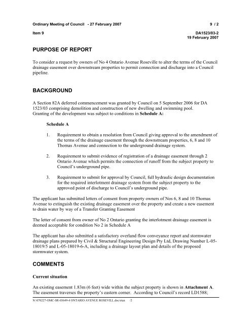 27 February 2007 - Ordinary Meeting of Council (pdf. 14MB)