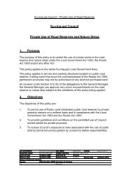 Application for Private Use of Road Reserves and Nature Strips
