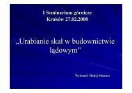 (Microsoft PowerPoint - Urabianie ska\263 w ... - kmg.agh.edu.pl