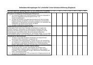 Selbstbeurteilung fÃ¼r Lehrer (Niedersachsen) - KMK-Projekt Format