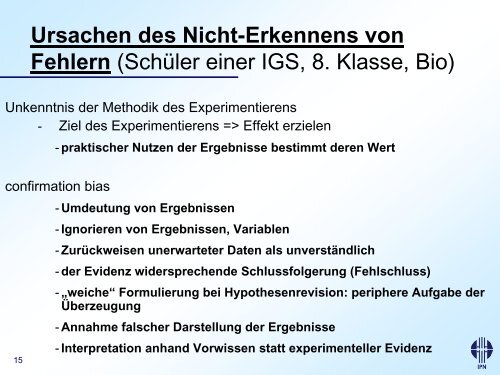 E 1.3.6 Vortrag Experiment Hammann.pdf - KMK-Projekt Format