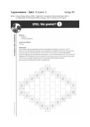 Augensummen â Spiel (Variante 1) Anlage B3 - KMK-Projekt Format