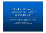 Standard Operating Procedures am Klinikum rechts der Isar