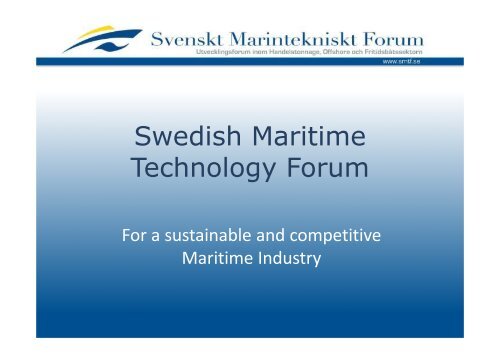 Swedish Maritime Technology Forum