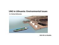 Environment challenges of LNG terminal in Klaipeda port Dr ...