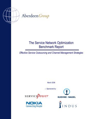 The Service Network Optimization Benchmark ... - Kuehne + Nagel