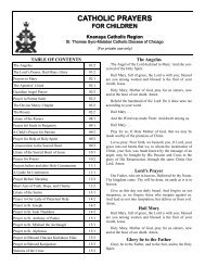 Children Prayers in English - Knanaya Catholic Region