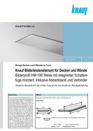 Knauf Bilderleistenelement fÃ¼r Decken und WÃ¤nde ... - Knauf FormBar