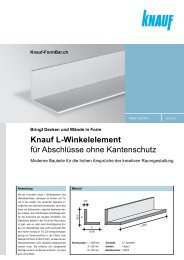 Knauf L-Winkelelement fÃ¼r AbschlÃ¼sse ohne ... - Knauf FormBar