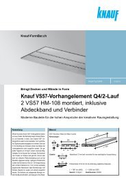 Knauf VS57-Vorhangelement Q4/2-Lauf 2 VS57 ... - Knauf FormBar