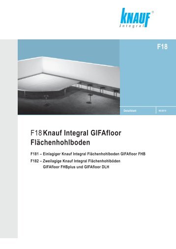 Detailblatt F18 - bei Knauf Integral