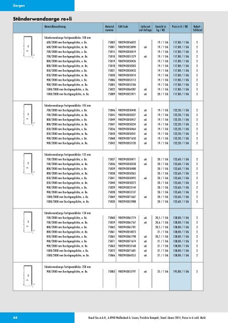 Knauf Preisliste Kompakt, Jänner 2014 2869 KB - Knauf Österreich