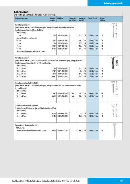 Knauf Preisliste Kompakt, Jänner 2014 2869 KB - Knauf Österreich