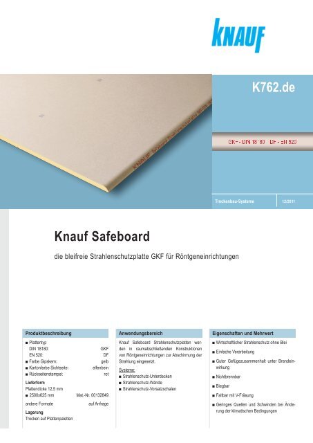 Knauf Safeboard K762.de