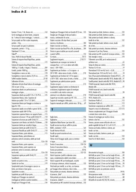 Knauf Listino prezzi 2012 Costruzione a secco