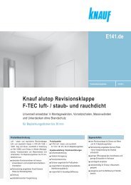 E141.de Knauf alutop Revisionsklappe F-TEC luft ... - Knauf Gips KG