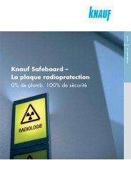 Knauf Safeboard â La plaque radioprotection - Knauf AG