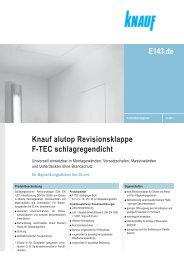 E143.de Knauf alutop Revisionsklappe F-TEC ... - Knauf Gips KG