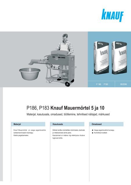 MauermÃ¶rtel 5 67 KB - Knauf Eesti