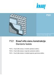 P3 P321 Knauf silto sienu konstrukcija Standarta fasÄde P321