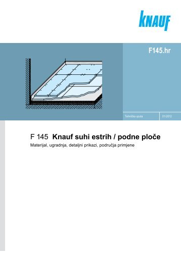 F145 Knauf suhi estrih