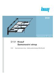 D131 Knauf samonosivi strop