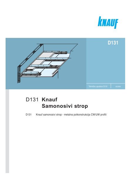 D131 Knauf samonosivi strop