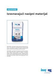 AQUAPANEL® izravnavajući nasip - Knauf